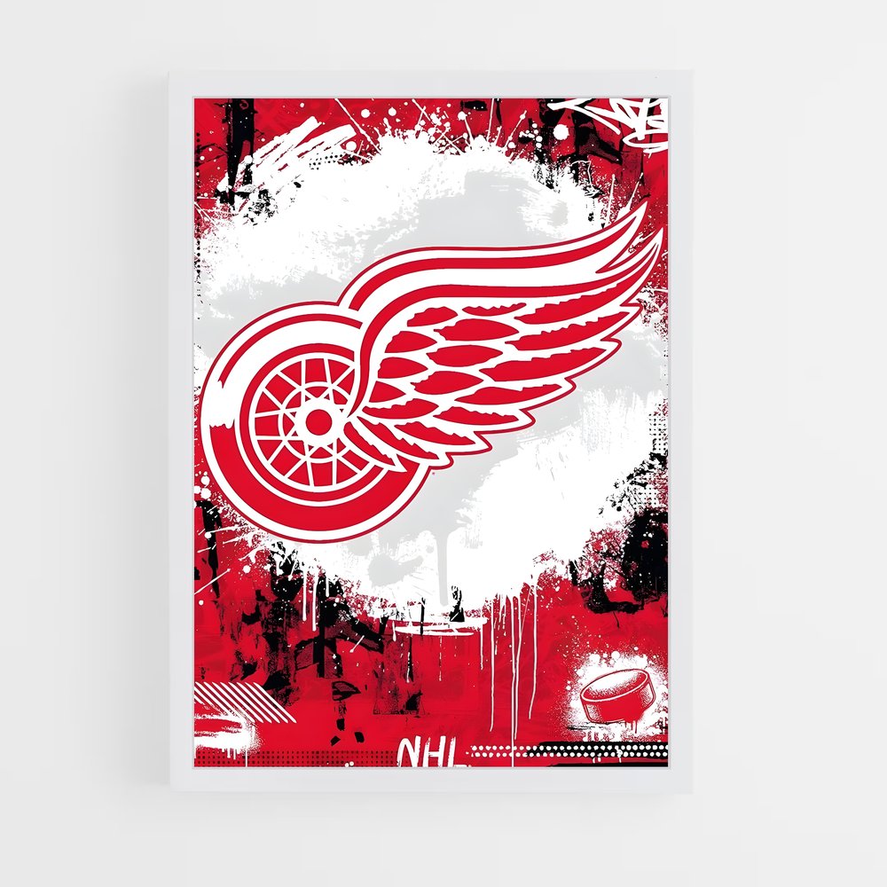 Poster Esprit des Red Wings – affiche Hockey sur glace (vue 3)